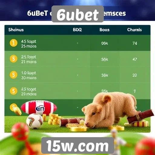Comparação de bônus oferecidos pelo 6ubet